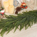5FT Christmas Norfolk Pine Garland -2PCS, Artificial Pine Needles Garlands Faux Greenery Fake Garland for Holiday Fireplace,Table,Window,Stairs,Mante,Indoor Outdoor Decor by CozyNest Decor