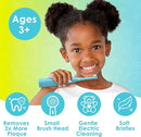 Brusheez Kids’ Electric Toothbrush Set - Safe & Effective for Ages 3+ - Parent Tested & Approved with Gentle Bristles, 2 Brush Heads, Rinse Cup, 2-Minute Timer, & Storage Base (Ollie The Elephant) by TinyTreasures Baby Boutique