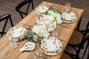 Bico Magnolia Floral Ceramic 16 inch Oval Platter, Microwave & Dishwasher Safe by CozyNest Decor