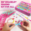 Art & Craft Kits for Kids, DIY Friendship Bracelet Making Kit for Girls, Jewelry Making with Charm & Stickers, Birthday Gifts for Ages 5-12, Toys for Ages 5, 6, 7, 8, 9, 10, 11, 12 Years Old by TinyTreasures Baby Boutique
