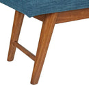 Amazon Basics Modern Haraden Upholstered Button-Tufted Bench, Blue, 16 x 44 x 17 in (Previously Rivet brand) by CozyNest Decor