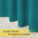 NICETOWN Blackout 78 inch Curtains for Doorway 2 Panels Set, Grommet Thermal Window Treatments Room Darkening Door Curtains for Bedroom/Home Family, Peacock Teal, W52 x L78 by TinyTreasures Baby Boutique