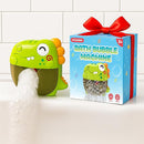 Bath Bubble Machine - Bubble Bath Maker with Lights & Music - Baby Bath Toys Bubble Maker for Bathtub - Dinosaur Toys for Kids 2-4, Strong Suction BPA Free by TinyTreasures Baby Boutique