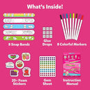 Skillmatics Craft Activity - Snap Bandz, Friendship Bands, DIY Jewelry Art & Craft Activity, Mess-Free, Creative Kit, 8 Bands (8.6"), Gifts for Girls & Boys Ages 4, 5, 6, 7, 8, 9, 10 by TinyTreasures Baby Boutique