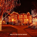 Orange Halloween Lights, 2 Pack Each 75.5Ft 200 LED Orange String Lights Outdoor, 8 Modes Solar Orange Lights for Thanksgiving Yard Tree Fall Christmas Halloween Decoration by GreenHaven Gardens