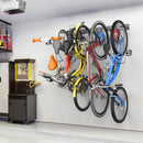 TORACK Wall Mounted Bike Storage Rack, Vertical Bikes Storage for Garage 5 Bikes Hangers for Wall, Modular Bicycle Storage Rack(3 Rails, 8 Hooks) by GreenHaven Gardens