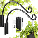 Heavy Duty Plant Hanger Bracket - Outdoor Hand-Forged Hanging Plant Bracket Durable and Stable Bird Feeder Hanger by GreenHaven Gardens