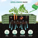Galvanized Raised Garden Bed - 4x2x1ft Metal Garden Planter Box Outdoor | Steel Raised Bed Kit with Bracing Rods, Gloves for Gardening Vegetables Fruits and Flowers (Oliver Green) by GreenHaven Gardens