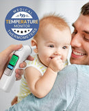 Ear Thermometer, Highly Accurate Ear Thermometer for Kids, Adults and Babies, 30 Memory Recall, 1s Result and 3-Color Fever Alert, with 24 Disposable Probe Covers, White by TinyTreasures Baby Boutique
