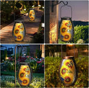 MUMTOP Solar Lanterns Outdoor Waterproof Sunflower Solar Powered LED Lights Hanging Solar Lantern Metal Decorative for Patio Table Garden Outside Yard Backyard by GreenHaven Gardens