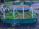 2 Pack 8x3x1FT Galvanized Raised Garden Bed Large Metal Planter Box Kit Elevated Raised Garden Planters for Outdoor Plants, Green by CozyNest Decor