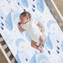Lambs & Ivy Bubbles & Squirt 3-Piece Whale/Ocean Aquatic Baby Crib Bedding Set by TinyTreasures Baby Boutique