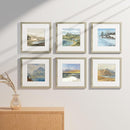 Vittanly 12x12 Picture Frames Set of 9, Shatter Resistant Plexiglass, Display 8x8 Pictures with Mat or 12x12 without Mat, Photo Frames for Wall Mount, Engineered Wood, Driftwood by CozyNest Decor