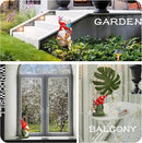 Solar Powered Gnome Garden Statue with Iron Butterflies - LED Lighted Garden Decorations, Resin Gnome with Butterfly Net, Gifts for Women and Men，Outdoor Decor Ornaments for Outside by GreenHaven Gardens