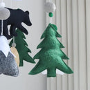 Woodland Mobile for Crib Bear Baby Mobile for Crib Woodland Crib Mobile for Boys Girls Forest Baby Nursery Mobile for Bassinet by CozyNest Decor