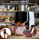 Dual-Probe Wireless Meat Thermometer for Grilling, Smoking, BBQ - Bluetooth Enabled Smart Grill Thermometer with 2 Probes, Digital Food Thermometer, 800ft Long Range,Cooking Thermometer for BBQ/Grill by TinyTreasures Baby Boutique