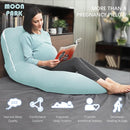 MOON PARK Pregnancy Pillows for Sleeping - U Shaped Full Body Maternity Pillow with Removable Cover - Support for Back, Legs, Belly, HIPS - 57 Inch - Ice Blue - Cooling Cover by TinyTreasures Baby Boutique