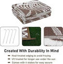 HiiARug Outdoor Rug 5x7Ft Outdoor Plastic Straw Rug Waterproof Outdoor Rugs for Patios Clearance Reversible Patio Mat Outdoor Carpet for Patio Camping Porch Deck RV Camper Backyard by GreenHaven Gardens