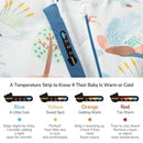 Baby Sleep Sack 12-18 Months, Cotton Detachable Long Sleeve Sleep Sack, 2.5 Tog Toddler Sleeping Sack with Temperature Strips, 2-Way Zipper Wearable Blankets for Newborns, Dinosaur by TinyTreasures Baby Boutique