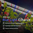 DYMOND Boostgro LED Seed Starter Grow Light 4FT Full Spectrum Linkable 5000k Daylight + 660nm Red + 450nm Blue Indoor Plant Lighting Fixture by GreenHaven Gardens