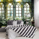 FENDROM Window View White Flower Tapestry Nature Landscape Classic Flower Vine Wall Hanging Party Decorations For Bedroom Living Room Dorm by CozyNest Decor