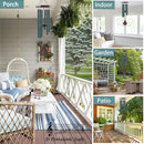 Small Green Wind Chimes for Outside, Tuned Soothing Melody, Sympathy Chimes for Mom/Housewarming, Outdoor Decoration by CozyNest Decor