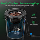 VIVOSUN DWC Hydroponics Grow System with Top Drip Kit, 5-Gallon Deep Water Culture, Recirculating Drip Garden System with Multi-Purpose Air Hose, Air Pump, and Air Stone (4 Buckets + Top Drip Kit) by GreenHaven Gardens