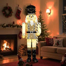 61Inch Nutcracker Christmas Decor Outdoor with LEDs 5 Feet Lighted Large Nutcracker Lighted Christmas Decorations Outdoor with Stakes & Zip Ties for Xmas Yard, Porch, Lawn by CozyNest Decor