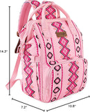 Wrangler Diaper Bag Backpack Aztec Travel Backpack Purses Western Multi-Function Baby Bags for Mom with Waterproof Insulated Pockets by TinyTreasures Baby Boutique