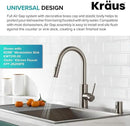 KRAUS Dishwasher Air Gap in Spot Free All-Brite™ Stainless Steel, KAG-1SFS by CozyNest Decor