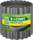 Corrugated Metal Garden Edging, 6"×40Ft Durable Landscape Border for Garden, Lawn, Flower Beds and Paver Edging (Gun Silver) by GreenHaven Gardens