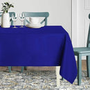 sancua Rectangle Tablecloth - 54 x 78 Inch - Stain and Wrinkle Resistant Washable Polyester Table Cloth, Decorative Fabric Table Cover for Dining Tables, Buffet Parties and Camping, Blue by CozyNest Decor