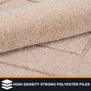 PURRUGS Dirt Trapping Door Mat 24" x 35.5", Non-Slip/Skid Machine Washable Entryway Rug, Dog Doormat, Super Absorbent Welcome Mat for Muddy Wet Shoes and Paws, Beige