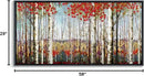 Mofutinpo Large Framed Wall Decor canvas Red Leaves White Birch Tree Wall Art For Living Room bedroom rustic kitchen Modern painting Artwork 29x58 Large Size Black Framed by CozyNest Decor