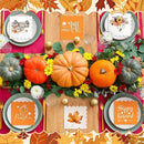 150 Pcs 5 x 5 Inches Fall Thanksgiving Paper Napkins Autumn Pumpkin Scalloped Cocktail Napkins for Decoupage Disposable Autumn Harvest Party Supply Bathroom Table Dessert Dinner Wedding Decor by CozyNest Decor