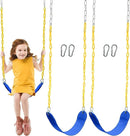 TURFEE 2 Pack Swing for Outdoor Swing Set, Swing Seat Replacement Kit with 66" Heavy Duty Chains, 4 Snap Hook for Kids Outdoor Play Playground, Trees, Playground (Blue) by GreenHaven Gardens
