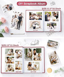 Popotop Photo Album Self Adhesive Scrapbook Album for 4x6 5x7 8x10 Pictures DIY Photo Book as Scrapbooking Supplies Kits, Birthday Gifts for Women Mom Wedding Baby Family Travel by TinyTreasures Baby Boutique