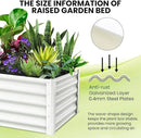 Large Outdoor Planter Boxes Kit Set of 2,6x3x1.5ft Galvanized Raised Bed Planter with Open-Ended Base Design, Elevated for Outdoor Plants, Durable Raised Bed for Gardening,Green by CozyNest Decor