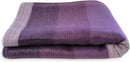LATITUDE ZERO, Alpaca Wool Throw Blanket | Warm, Ultra-Soft, Breathable, Non-Itchy Blanket-Throw | Hypoallergenic and Beautiful Fabric (Purple) by CozyNest Decor