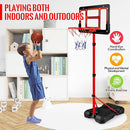 Kids Basketball Hoop with Stand, Adjustable Basketball Set, Toddler Basketball Toys for Boys Age 3 4 5 6 7 8, Indoor Outdoor Backyard Sport Game Gifts by TinyTreasures Baby Boutique