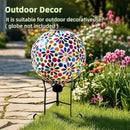 VOREEN 10" Gazing Ball Stand, Metal Gazing Globe Stand for 8-12 Inch Garden Gazing Globe, Outdoor Décor Garden Yard Accessories, Black by CozyNest Decor