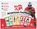 Shuffle Up American Football Card Game – Kids Outdoor Garden Games with 70+ Fun & Active Fitness Workout Cards, American Football Gifts for Boys & Girls, Fun Family Games by TinyTreasures Baby Boutique