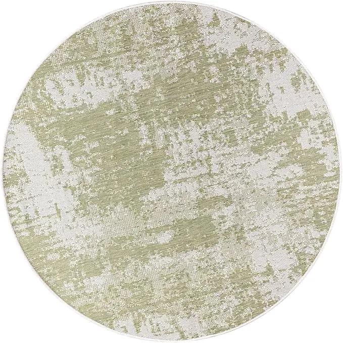 Keen Home Design Terrace Outdoor Round Rug - 5ft Round Washable Indoor/Outdoor Rug for Patio, Kitchen, Balcony, Beach, Garden, Deck and Porch, Size: 5'3" Round, photo 3 of 6