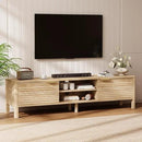 TV Stand for Living Room - up to 65 Inch TVs Mid Century Modern Entertainment Center with Storage and Adjustable Shelves, Media Console Table Oak 59" by CozyNest Decor