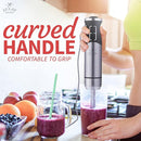 Zulay Immersion Blender Handheld - Durable Stick Blender With Ultra-Sharp Stainless Steel Blades For Effortless Blending (Immersion Blender Set (No Cup), Matte Black) by TinyTreasures Baby Boutique
