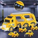 Veslier Construction Truck Toys for Boys Girls Age 1 2 3 4 5 6 Years Old，Carrier Transport Trucks for Kids 1-3 3-5 Year Old，Christmas Birthday Gift Toddler Toys. by TinyTreasures Baby Boutique