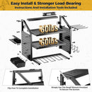 LBT Heavy Duty Metal Power Tool Organizer Wall Mount with 4 Outlet Charging Station & Drill Holder, 4 Layer Garage Storage Rack 120LB, Gift for Men Dad Husband (Workshop, Anniversary, Father's Day) by GreenHaven Gardens
