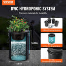 VEVOR DWC Hydroponics Grow System, Hydroponic Growing System with Top Drip Kit, Deep Water Culture 5-Gallon 4 Buckets, with Air Pump, Air Stones and Water Level Device for Leafy Vegetables by GreenHaven Gardens