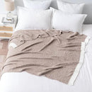 MIULEE Super Soft Throw Blanket for Couch, Taupe Cozy Fluffy Warm Blankets Lightweight Knit Throw Blankets for Sofa, Bed, Chair, Living Room, Camping, Picnic, 60 x 80 inch by CozyNest Decor