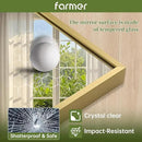 FARMER 30x36 Inch Gold Bathroom Mirror, Rectangle Wall Mounted Mirror, Vanity Mirror, Brushed Square Mirror, Framed Bathroom Mirror for Bedrooms, Entryways, Living Rooms, Horizontal/Vertical by CozyNest Decor
